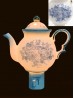 Porcelain Floral Teapot Night Light With Gift Box